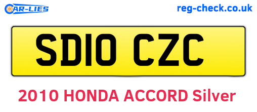SD10CZC are the vehicle registration plates.