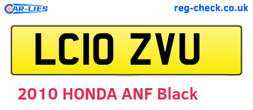 LC10ZVU are the vehicle registration plates.