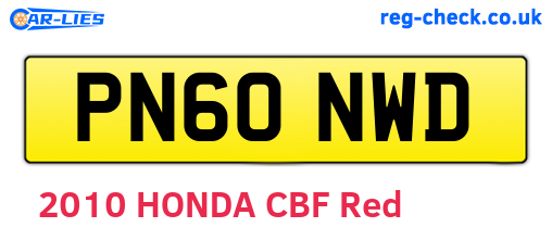 PN60NWD are the vehicle registration plates.