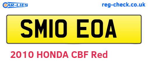 SM10EOA are the vehicle registration plates.