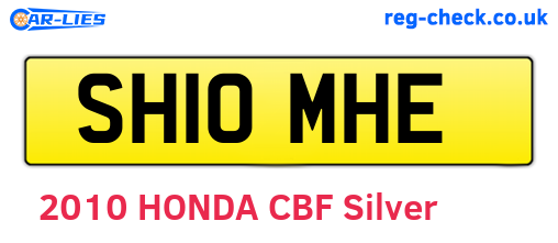 SH10MHE are the vehicle registration plates.