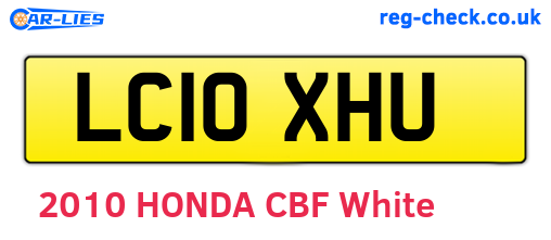 LC10XHU are the vehicle registration plates.