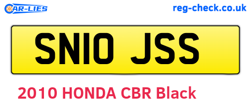 SN10JSS are the vehicle registration plates.