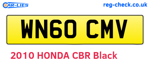 WN60CMV are the vehicle registration plates.