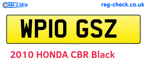 WP10GSZ are the vehicle registration plates.