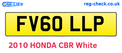 FV60LLP are the vehicle registration plates.