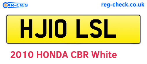 HJ10LSL are the vehicle registration plates.