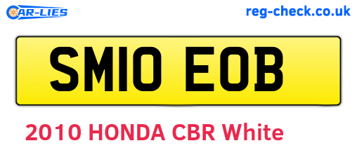 SM10EOB are the vehicle registration plates.