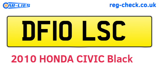 DF10LSC are the vehicle registration plates.