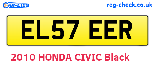 EL57EER are the vehicle registration plates.