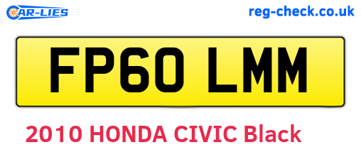 FP60LMM are the vehicle registration plates.