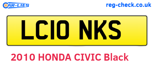 LC10NKS are the vehicle registration plates.
