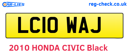 LC10WAJ are the vehicle registration plates.