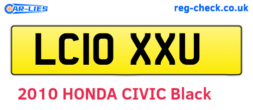 LC10XXU are the vehicle registration plates.