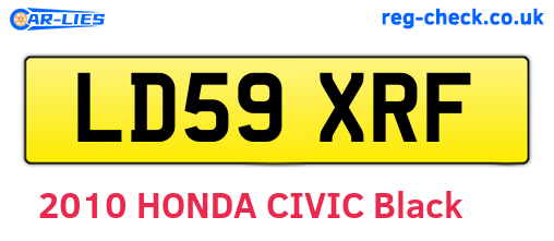 LD59XRF are the vehicle registration plates.