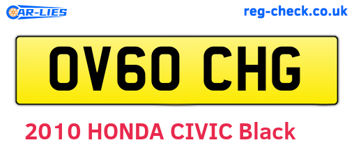 OV60CHG are the vehicle registration plates.