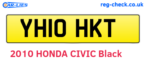 YH10HKT are the vehicle registration plates.