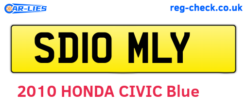 SD10MLY are the vehicle registration plates.