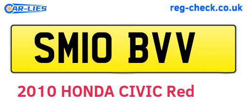 SM10BVV are the vehicle registration plates.