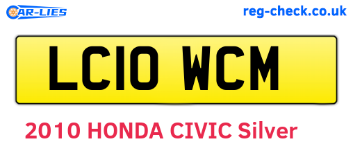 LC10WCM are the vehicle registration plates.