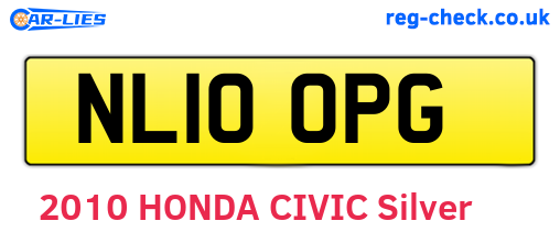 NL10OPG are the vehicle registration plates.