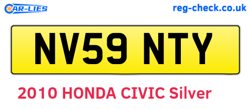 NV59NTY are the vehicle registration plates.