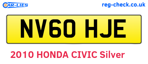 NV60HJE are the vehicle registration plates.