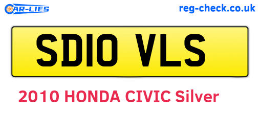 SD10VLS are the vehicle registration plates.