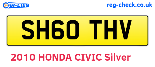 SH60THV are the vehicle registration plates.