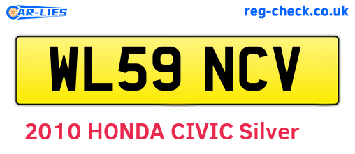 WL59NCV are the vehicle registration plates.
