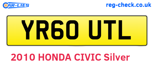 YR60UTL are the vehicle registration plates.