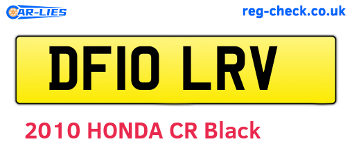 DF10LRV are the vehicle registration plates.