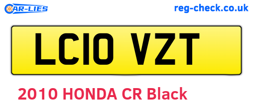 LC10VZT are the vehicle registration plates.