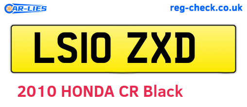 LS10ZXD are the vehicle registration plates.