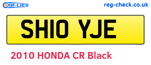 SH10YJE are the vehicle registration plates.