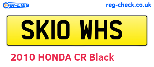 SK10WHS are the vehicle registration plates.