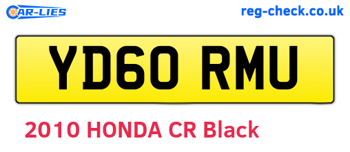 YD60RMU are the vehicle registration plates.