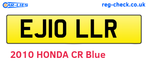 EJ10LLR are the vehicle registration plates.