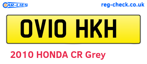 OV10HKH are the vehicle registration plates.