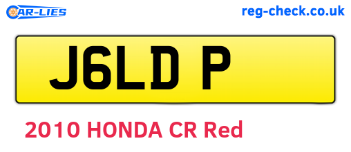 J6LDP are the vehicle registration plates.