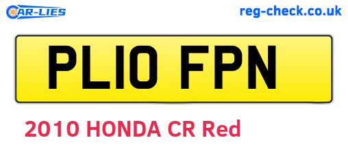 PL10FPN are the vehicle registration plates.