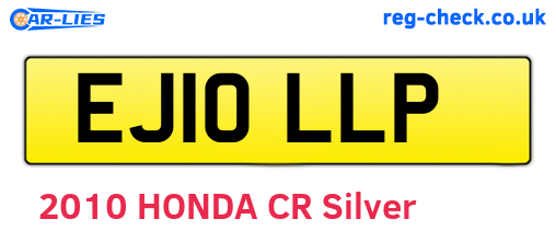 EJ10LLP are the vehicle registration plates.