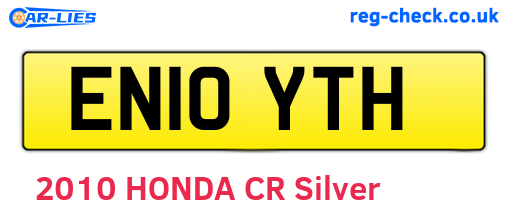 EN10YTH are the vehicle registration plates.