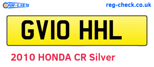 GV10HHL are the vehicle registration plates.