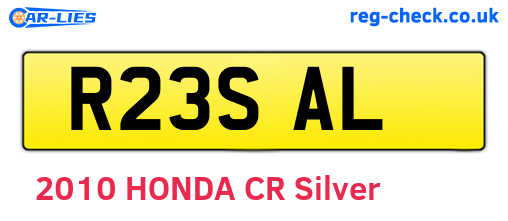 R23SAL are the vehicle registration plates.