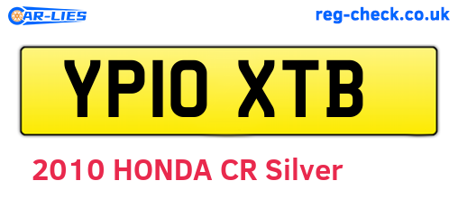 YP10XTB are the vehicle registration plates.