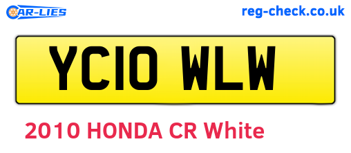 YC10WLW are the vehicle registration plates.