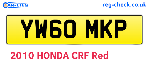 YW60MKP are the vehicle registration plates.