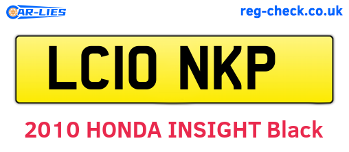 LC10NKP are the vehicle registration plates.
