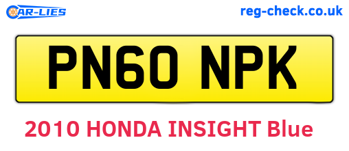PN60NPK are the vehicle registration plates.